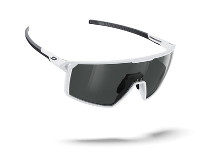 Julbo Rush 2 Sportbrille – Weiß / Schwarz – Spectron 3 – Seitenansicht