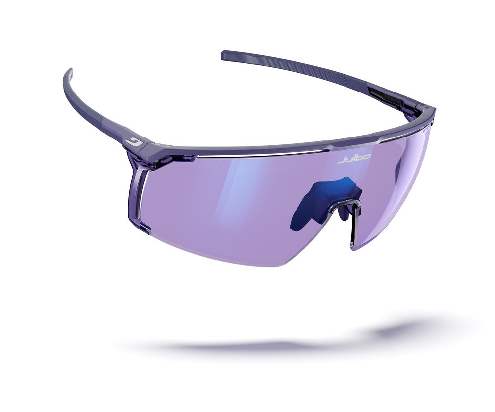Julbo Panora Sportbrille – Violett / Durchscheinendes Violett – Spectron HD 1 – Seitenansicht