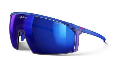 Julbo Panora Sportbrille – Blau / Rosa – REACTIV 1-3 High Contrast – Frontansicht