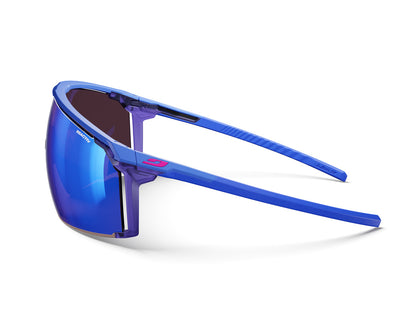 Julbo Panora Sportbrille – Blau / Rosa – REACTIV 1-3 High Contrast – Detailansicht