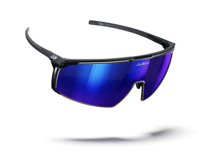 Julbo Panora Sportbrille – Schwarz / Weiß – REACTIV 1-3 High Contrast – Seitenansicht