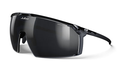 Julbo Panora Sportbrille – Schwarz / Schwarz Durchscheinend – REACTIV 0-3 – Frontansicht
