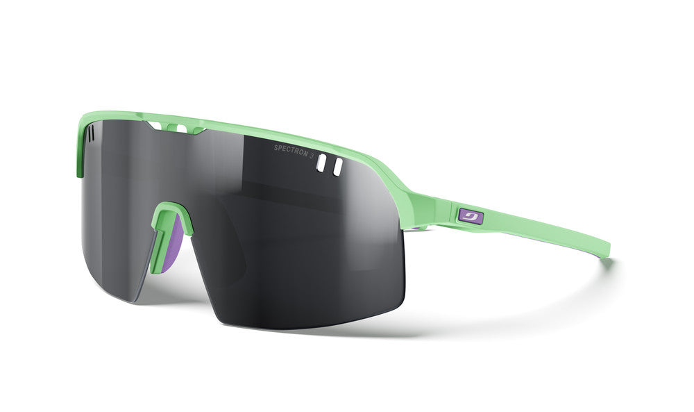 Julbo Intensity Neo Kinder-Sportbrille – Blassgrün / Violett – Spectron 3 – Frontansicht