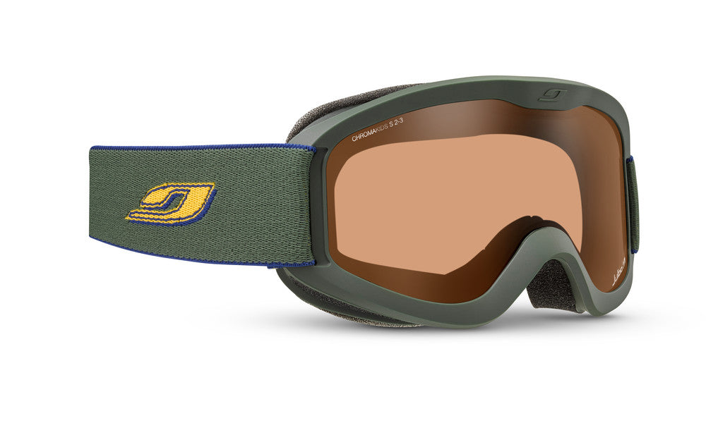 Julbo Proton Kinder-Skibrille – Dunkelgrün – Chromakids – Frontansicht