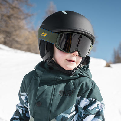 Julbo Proton Kinder-Skibrille – Dunkelgrün – Chromakids – Detailansicht