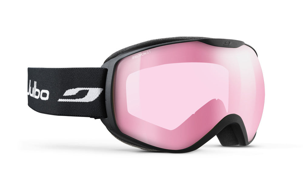 Julbo Ison Skibrille – Schwarz – Spectron 1 (Flash Silber) – Frontansicht