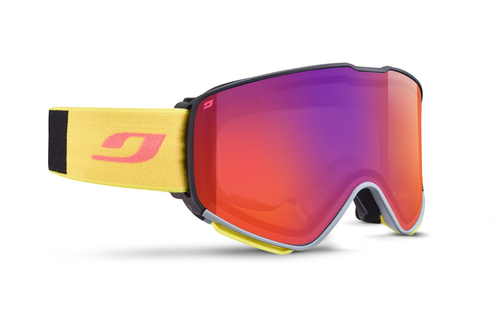 Julbo Quickshift MTB-Brille – Schwarz / Gelb – Interchangeable Spectron – Frontansicht