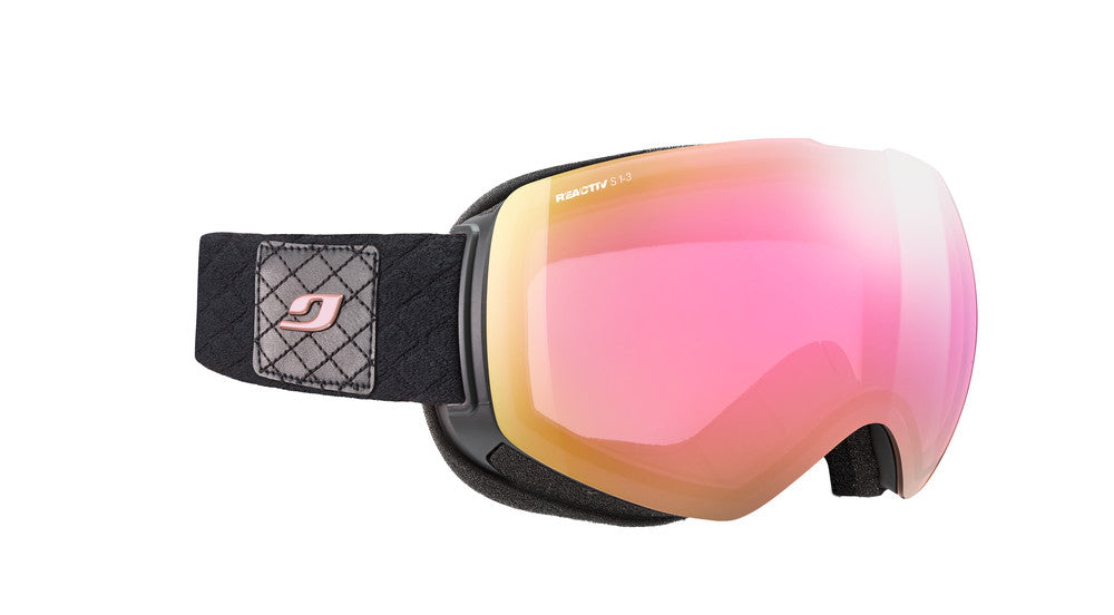 Julbo Shadow Skibrille – Schwarz / Rosa – REACTIV 1-3 High Contrast – Frontansicht