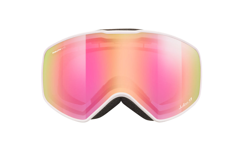 Julbo Cyclon Skibrille – Weiß / Rot – REACTIV 1-3 High Contrast – Detailansicht