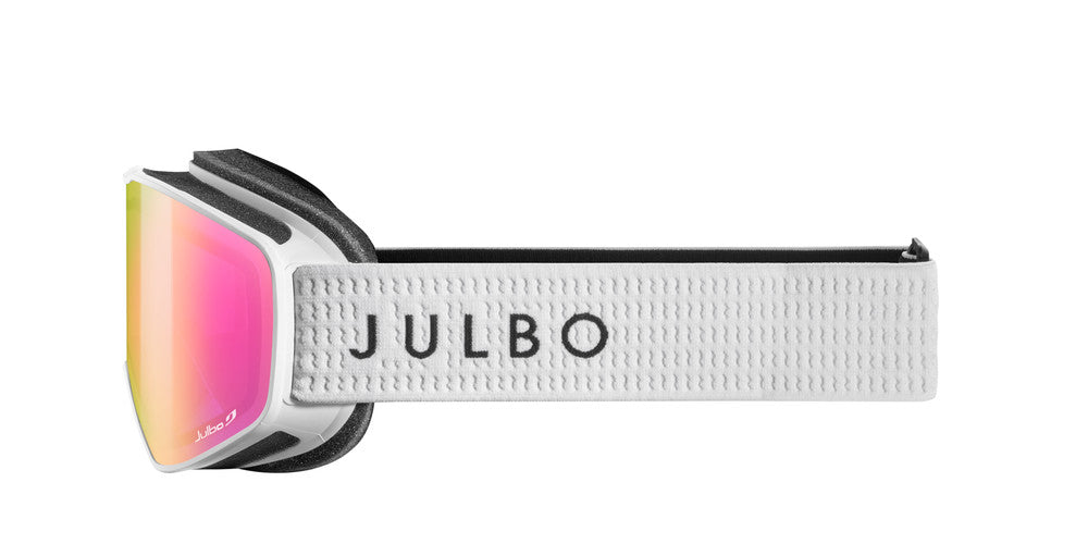 Julbo Cyclon Skibrille – Weiß / Rot – REACTIV 1-3 High Contrast – Seitenansicht
