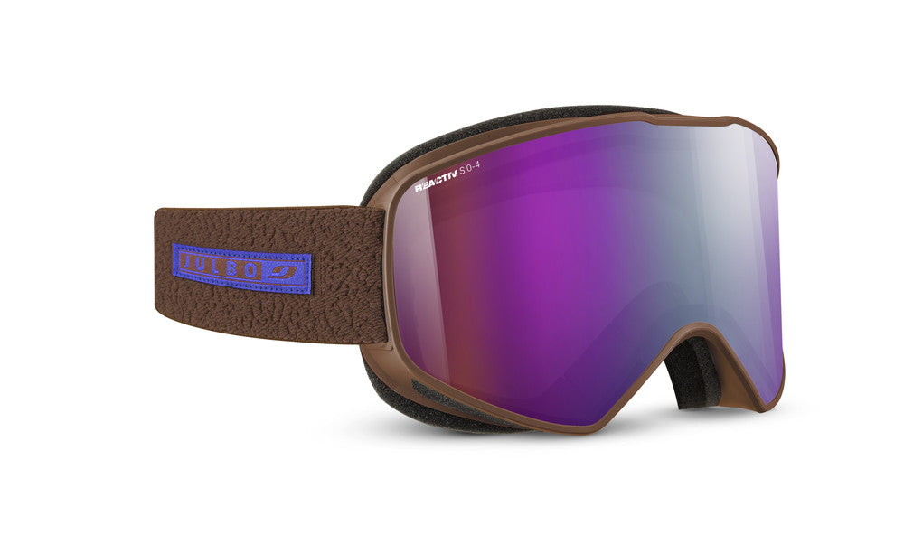 Julbo Cyclon Skibrille – Braun / Rot – REACTIV 0-4 High Contrast – Frontansicht