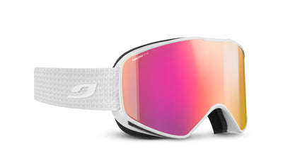 Julbo Cyclon Skibrille – Weiß / Rot – REACTIV HD 1-3 – Frontansicht