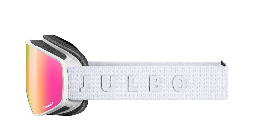 Julbo Cyclon Skibrille – Weiß / Rot – REACTIV HD 1-3 – Seitenansicht