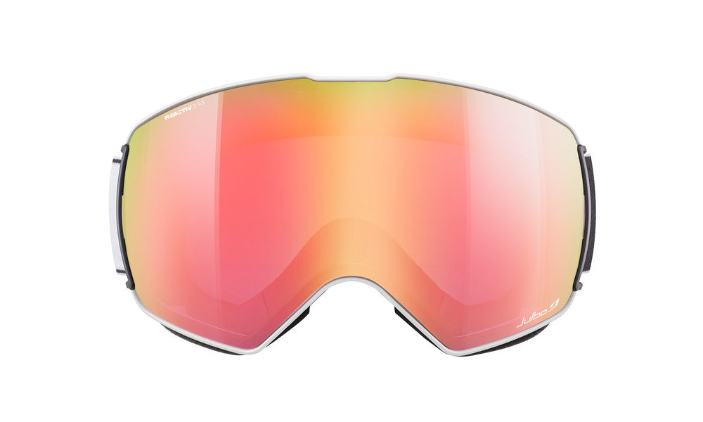 Julbo Lightyear Skibrille – Weiß / Schwarz – REACTIV 1-3 High Contrast – Seitenansicht