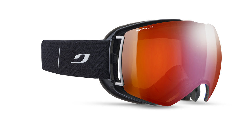 Julbo Lightyear Skibrille – Schwarz / Grau – REACTIV 0-4 High Contrast – Frontansicht