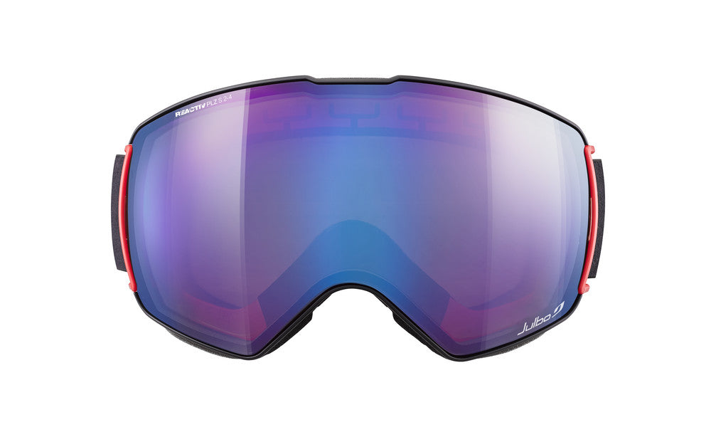 Julbo Lightyear Skibrille – Rot / Schwarz – REACTIV 2-4 Polarized – Detailansicht