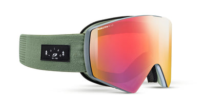Julbo Razor Edge Skibrille – Grau / Grün – REACTIV 1-3 High Contrast – Frontansicht