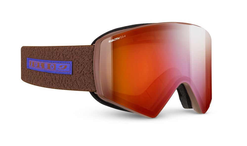 Julbo Razor Edge Skibrille – Braun / Schwarz – REACTIV 0-4 High Contrast – Frontansicht