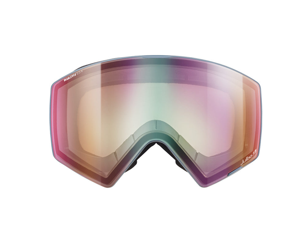 Julbo Razor Edge Skibrille – Dunkelblau / Grau – REACTIV 0-4 High Contrast – Detailansicht