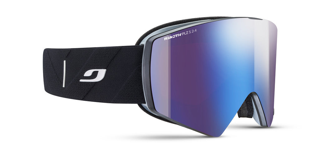 Julbo Razor Edge Skibrille – Schwarz / Grau – REACTIV 2-4 Polarized – Frontansicht