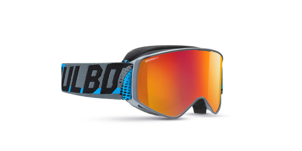 Julbo Atome Kinder-Skibrille – Grau / Blau – Spectron 3 – Frontansicht