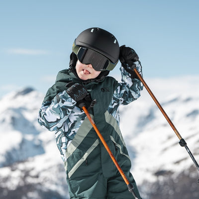 Julbo Atome Kinder-Skibrille – Dunkelgrün – Chromakids – Seitenansicht