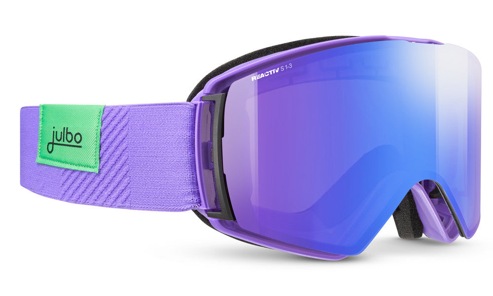 Julbo Launcher Skibrille – Violett / Schwarz – REACTIV 1-3 High Contrast – Frontansicht