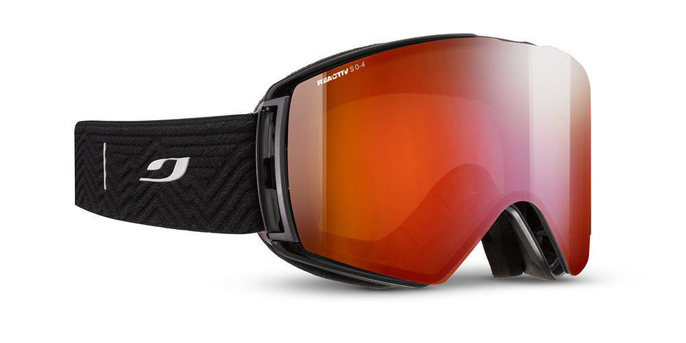 Julbo Launcher Skibrille – Schwarz – REACTIV 0-4 High Contrast – Frontansicht