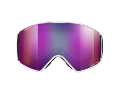 Julbo Launcher Skibrille – Weiß / Schwarz – REACTIV 0-4 High Contrast – Seitenansicht