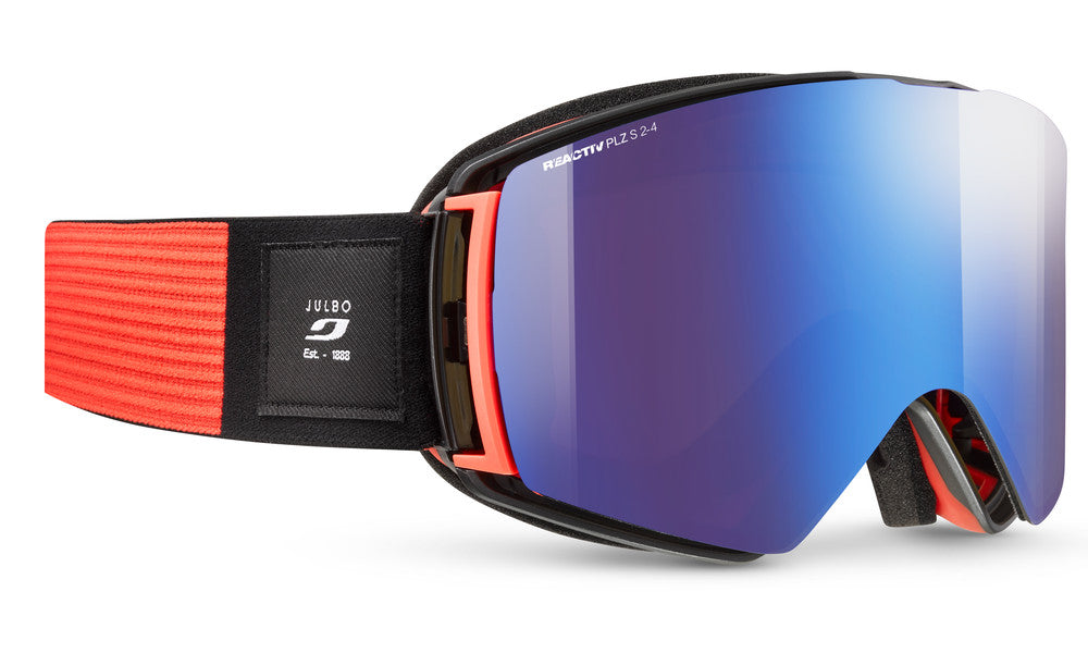 Julbo Launcher Skibrille – Rot / Schwarz – REACTIV 2-4 Polarized – Frontansicht