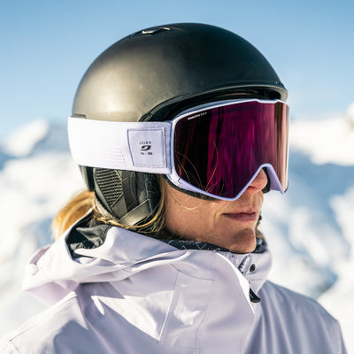 Julbo Cyrius-X Skibrille – Hellviolett – REACTIV 0-4 High Contrast – Seitenansicht