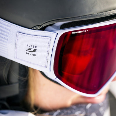 Julbo Cyrius-X Skibrille – Hellviolett – REACTIV 0-4 High Contrast – Detailansicht