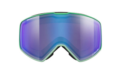 Julbo Cyrius-X Skibrille – Neongrün – REACTIV 2-4 Polarized – Detailansicht