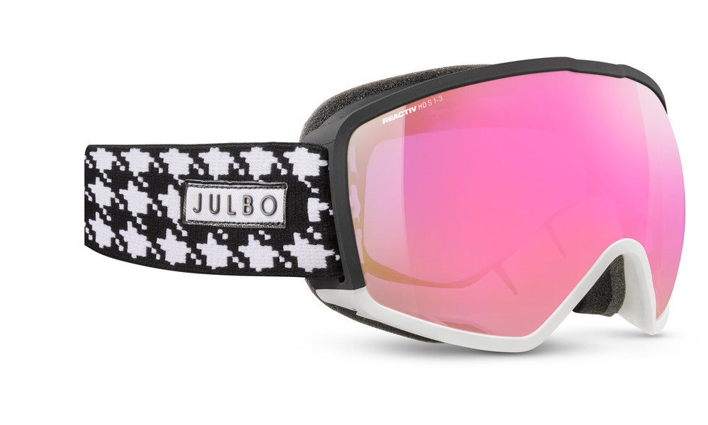 Julbo Hit Skibrille – Schwarz / Weiß – REACTIV HD 1-3 – Frontansicht