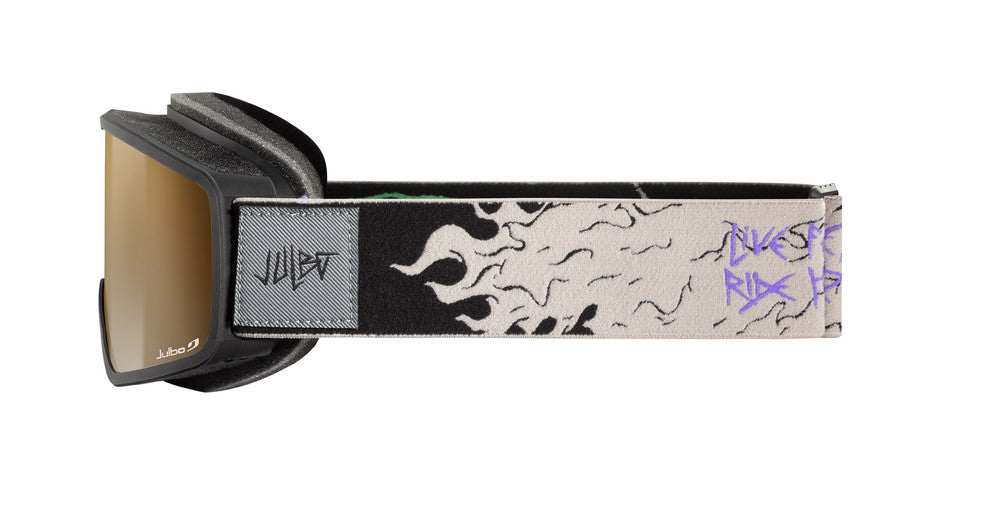 Julbo Banger Skibrille – Schwarz / Schwarz – Spectron 3 – Seitenansicht