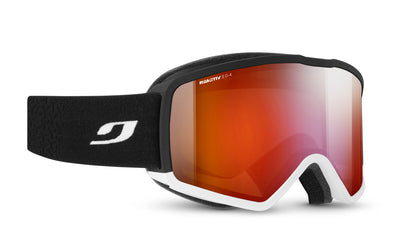 Julbo Banger Skibrille – Schwarz / Weiß – REACTIV 0-4 High Contrast – Frontansicht