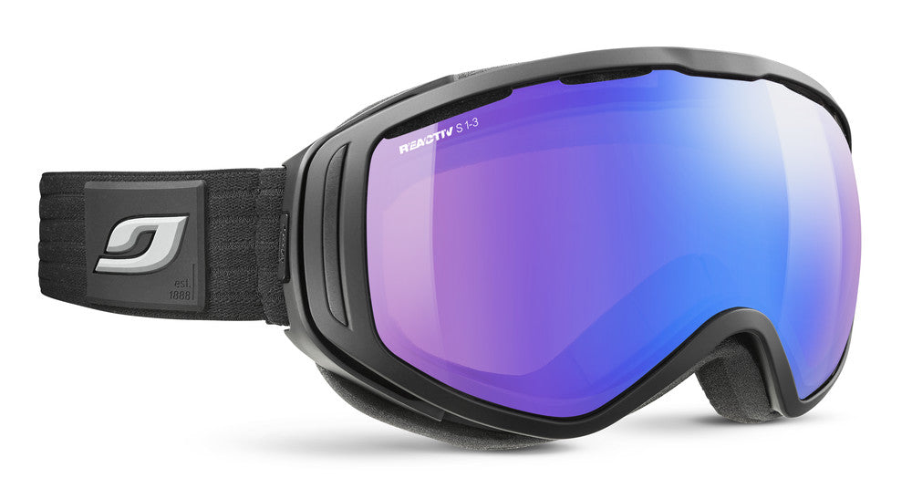 Julbo Titan OTG Skibrille – Schwarz / Grau – REACTIV 1-3 High Contrast – Frontansicht