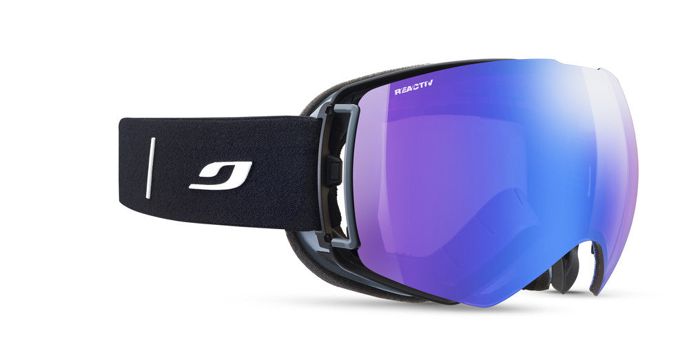 Julbo Lightyear OTG Skibrille – Schwarz / Grau – REACTIV 1-3 High Contrast – Frontansicht