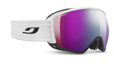 Julbo Hit OTG Skibrille – Weiß / Schwarz – REACTIV 0-4 High Contrast – Frontansicht
