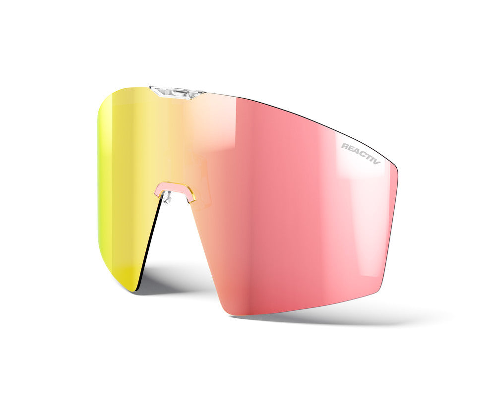 Julbo Wechselscheiben für Edge – REACTIV 1-3 Light Amplifier (Multilayer Rosa Gold) – Frontansicht