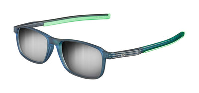 Julbo Ikko Kindersonnenbrille – Blau Durchscheinend / Grün – Spectron 3 – Frontansicht