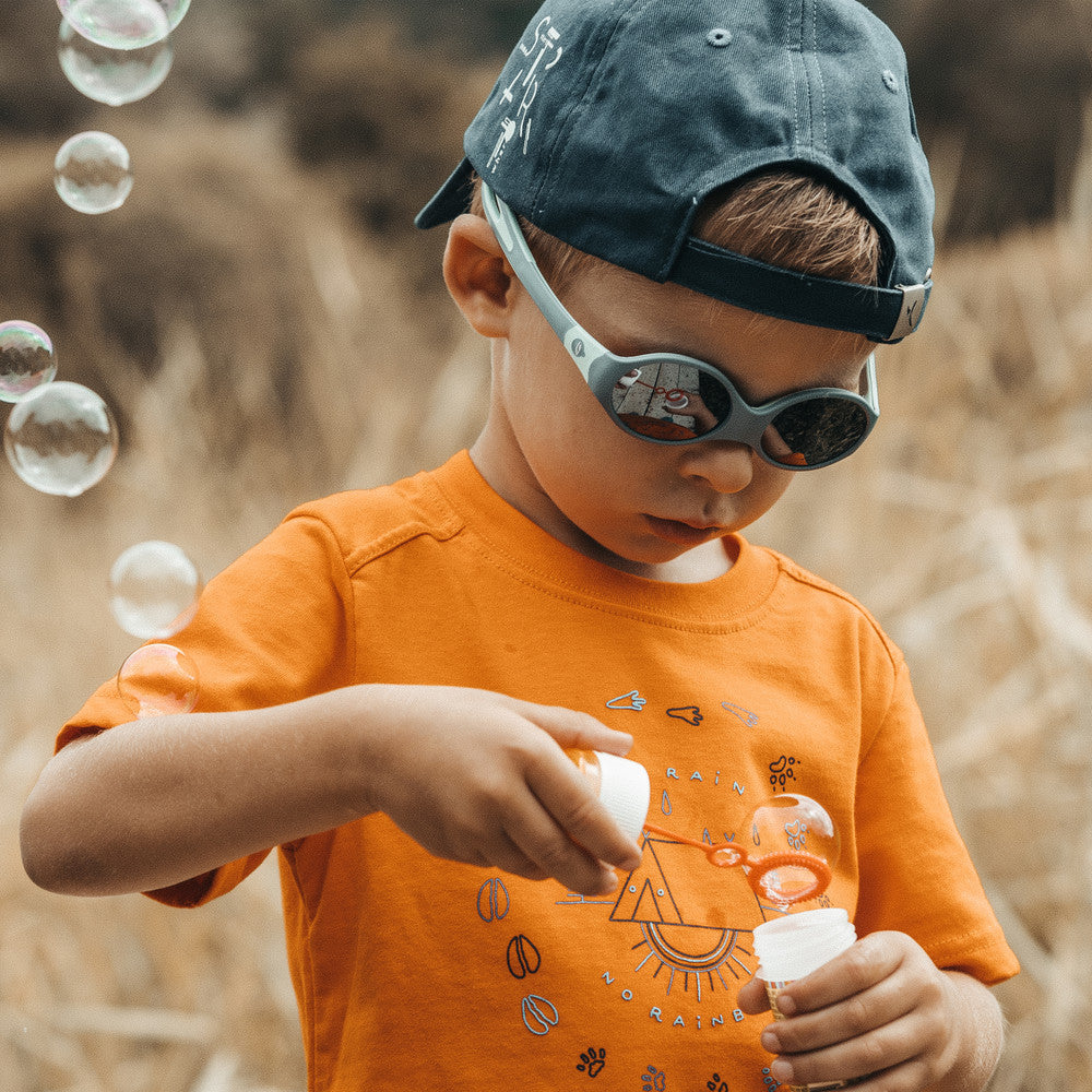 Julbo Loop L Kindersonnenbrille – Blau / Blau Türkis – Spectron 4 – Detailansicht
