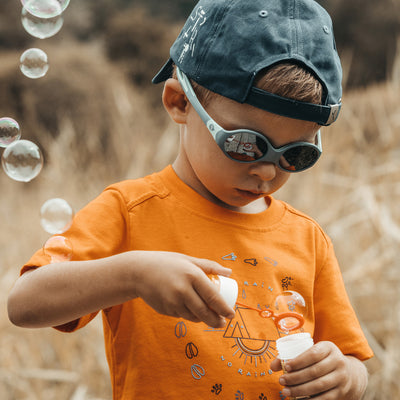 Julbo Loop L Kindersonnenbrille – Blau / Blau Türkis – Spectron 4 – Detailansicht