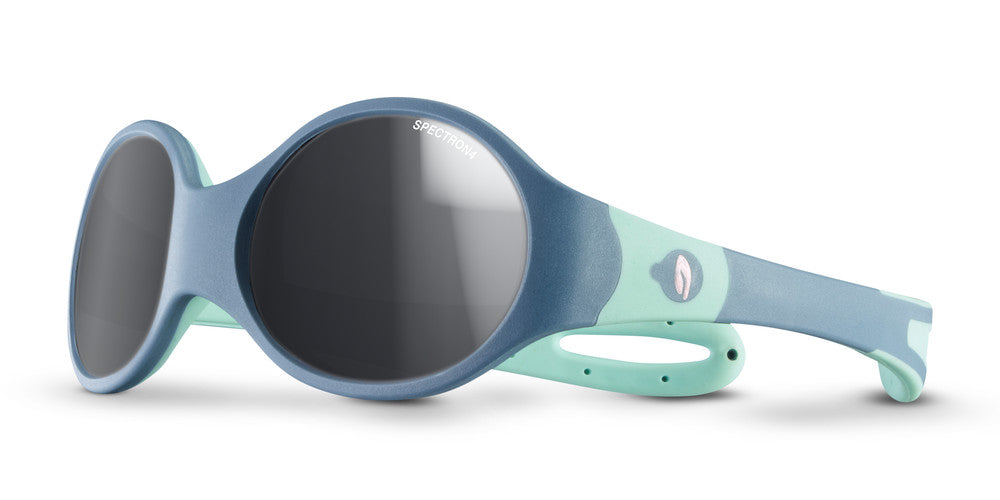 Julbo Loop L Kindersonnenbrille – Blau / Blau Türkis – Spectron 4 – Frontansicht