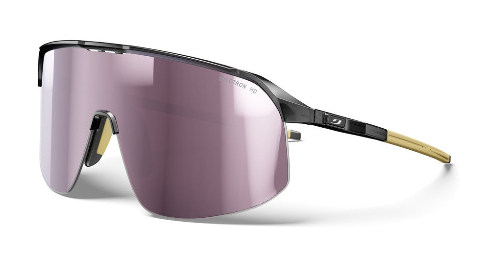 Julbo Density Sportbrille – Schwarz / Hellbraun – Spectron HD 3 – Frontansicht