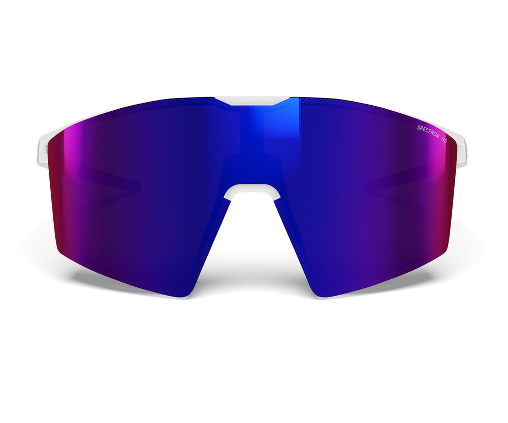 Julbo Edge Groupama-FDJ Sportbrille – Weiß / Blau – Spectron HD 3 – Detailansicht
