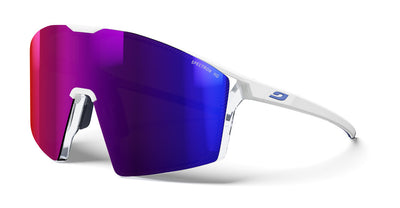 Julbo Edge Groupama-FDJ Sportbrille – Weiß / Blau – Spectron HD 3 – Frontansicht