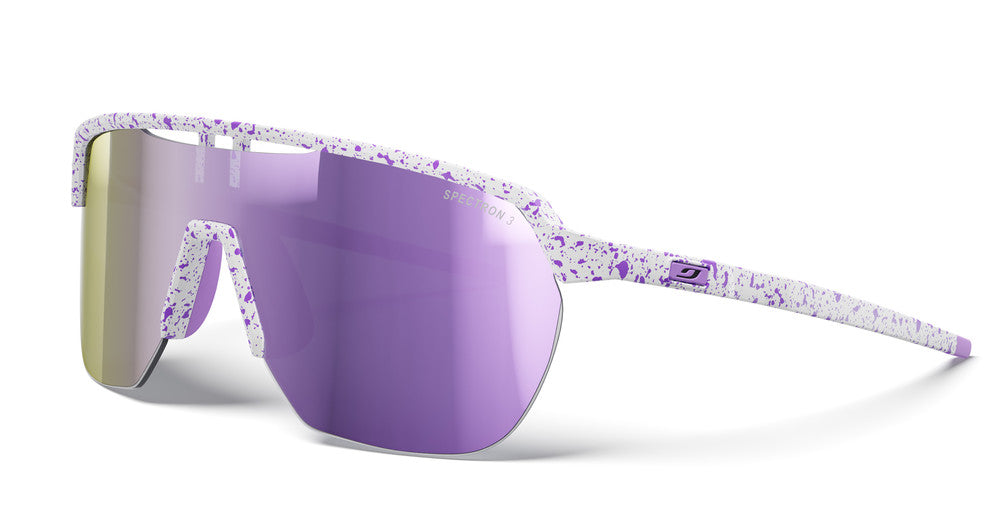 Julbo Frequency Sportbrille – Weiß / Violett – Spectron 3 – Frontansicht