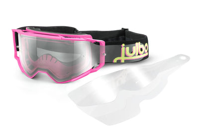 Julbo Shuttle MTB-Brille – Blau / Rosa / Schwarz – Spectron 0 – Detailansicht