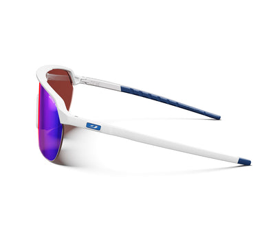 Julbo Frequency Groupama-FDJ Sportbrille – Weiß / Blau – Spectron HD 3 – Seitenansicht